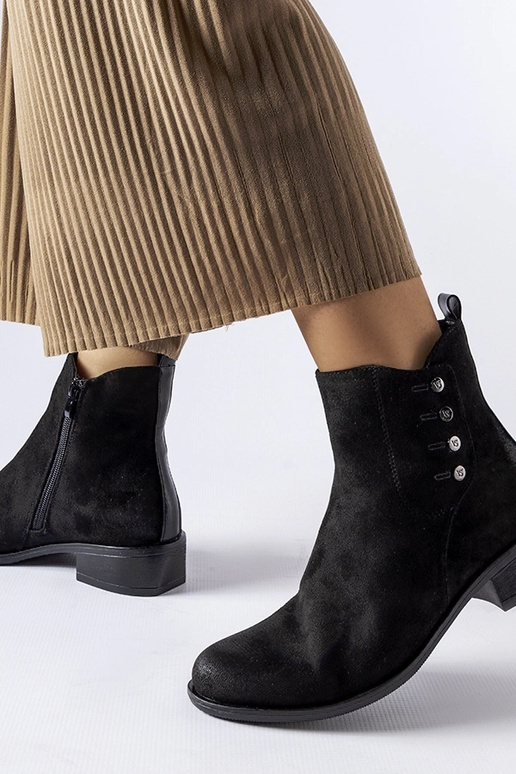 Botines planos Decorah negros