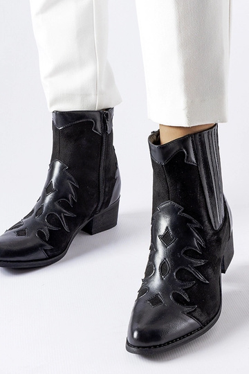 Botas vaqueras negras con...