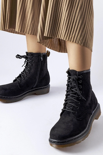 Botas de trabajo negras de ante sintético Alfredo