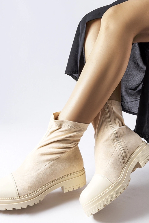 Botas de calcetín de ante sintético...