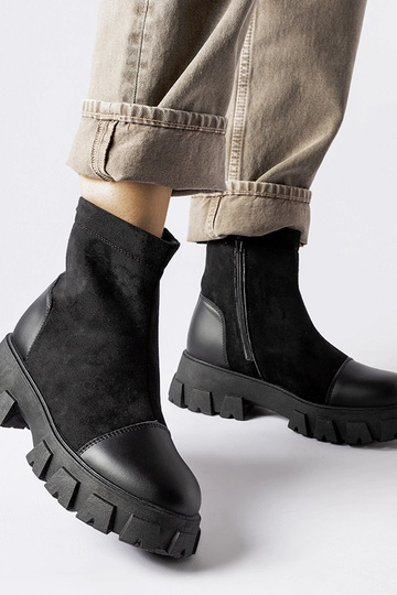 Botas de trabajo negras de...