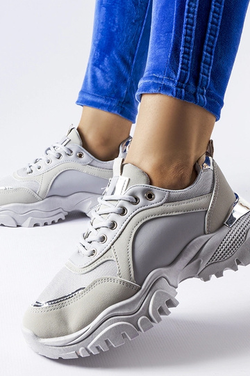 Zapatillas Lodgeville grises con detalles plateados 2