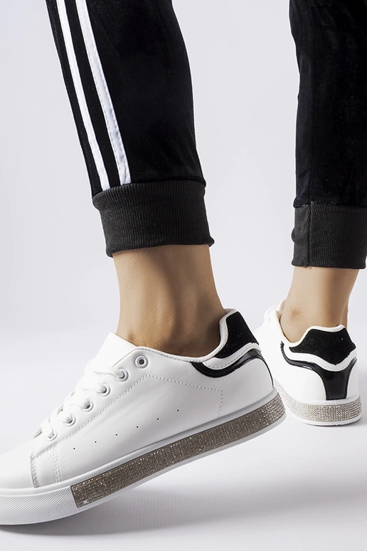 Zapatillas Dina Zircon en blanco y negro