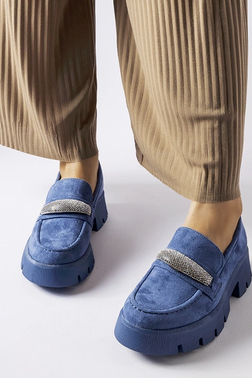 Mocasines azules con...