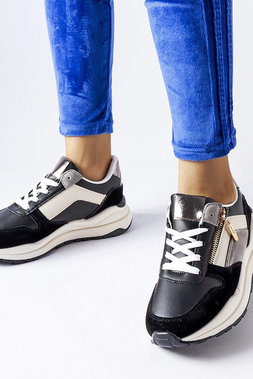 Zapatillas Cecchi en blanco y negro