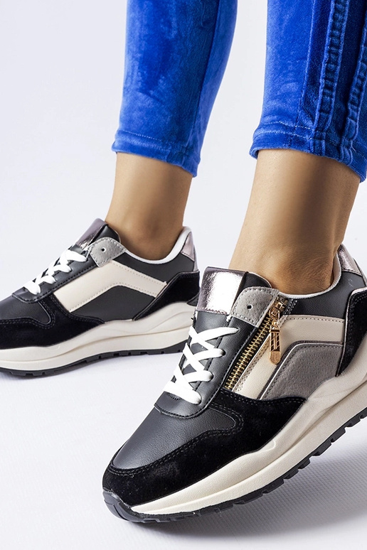 Zapatillas Cecchi en blanco y negro