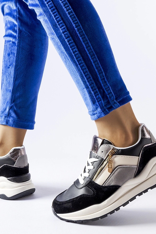 Zapatillas Cecchi en blanco y negro