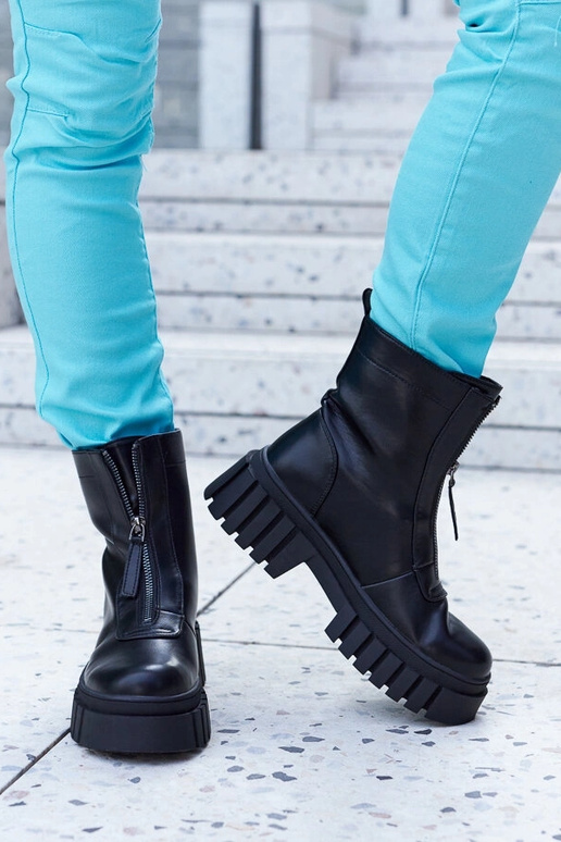 Botines negros aislantes con...