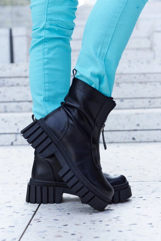 Botines negros aislantes con...