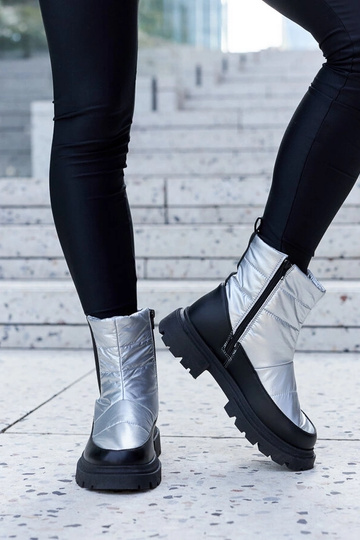 Botines de invierno negros de ante sintético "Paien" 2
