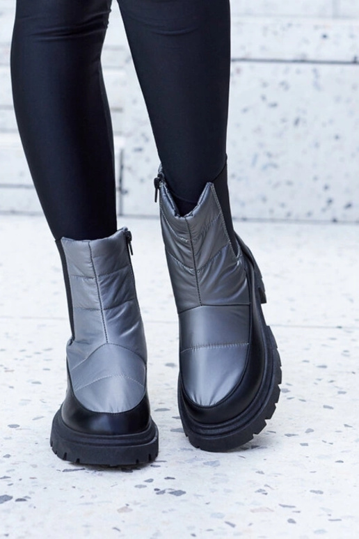 Botas de nieve con aislamiento gris...