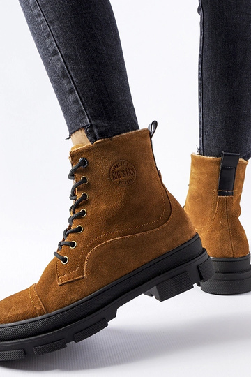 Botas de trabajo de cuero marrón, "BIG STAR KK274524" 2