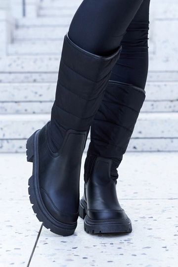 Botas de nieve negras con...