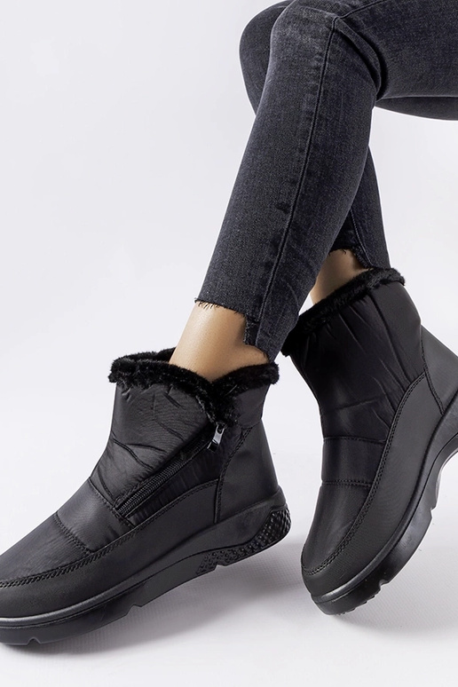 Botas de nieve negras aislantes con...