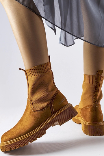 Botas de ante sintético marrón Big Star MM274541