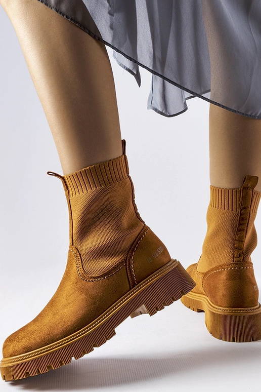 Botas de ante sintético marrón Big...