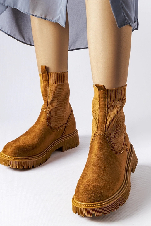 Botas de ante sintético marrón Big...