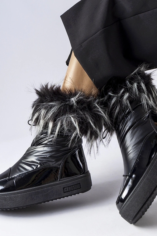 Botas de nieve negras con aislamiento...