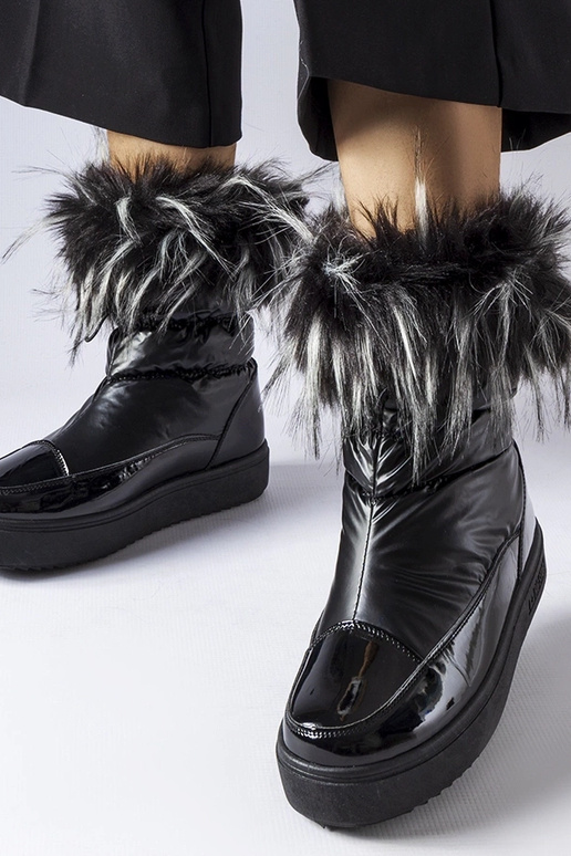 Botas de nieve negras con aislamiento...