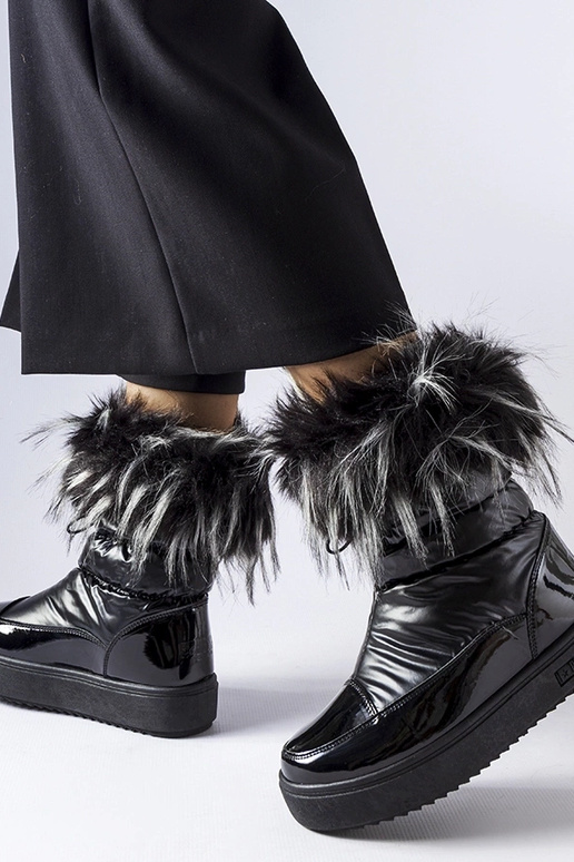 Botas de nieve negras con aislamiento...