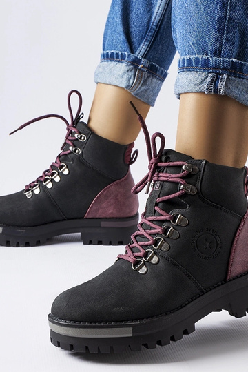 Botas Big Star negras y burdeos MM274318 2