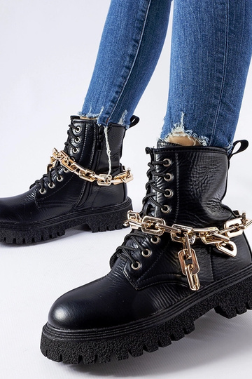 Botas de bolos negras con...