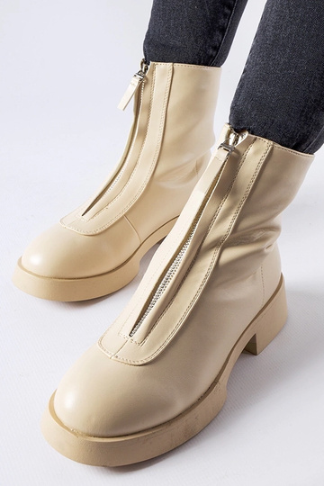 Botines beige aislantes con cremallera Baldo 2