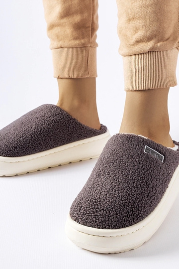 Pantuflas de invierno con aislamiento gris Big Star MM274134 2