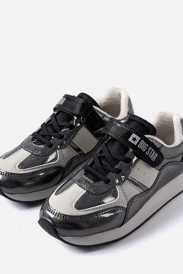 Zapatillas negras con purpurina Big Star KK374103 2
