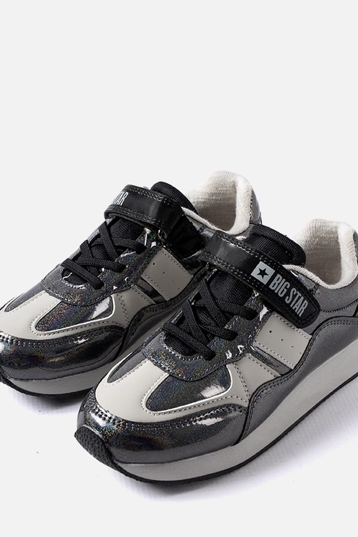 Zapatillas negras con purpurina Big...