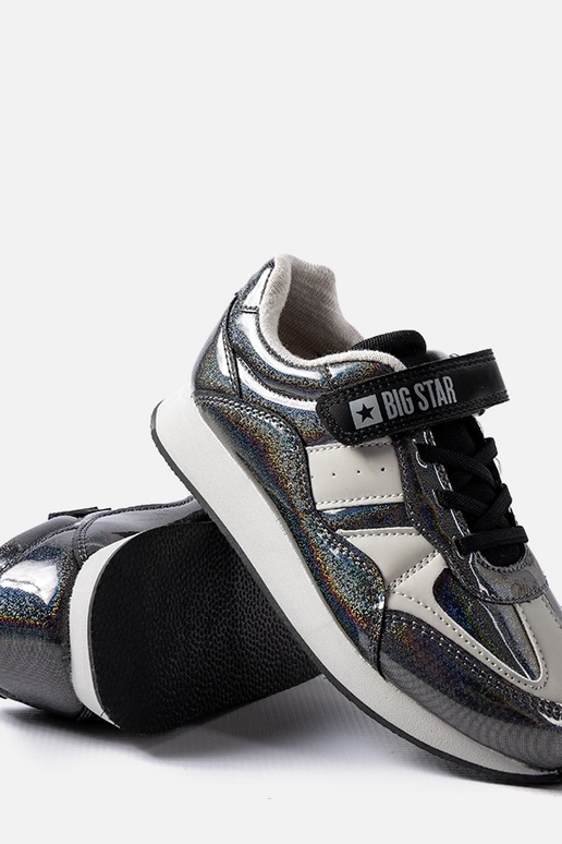 Zapatillas negras con purpurina Big...