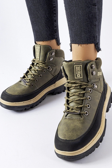 Zapatillas juveniles verdes Big Star KK274220
