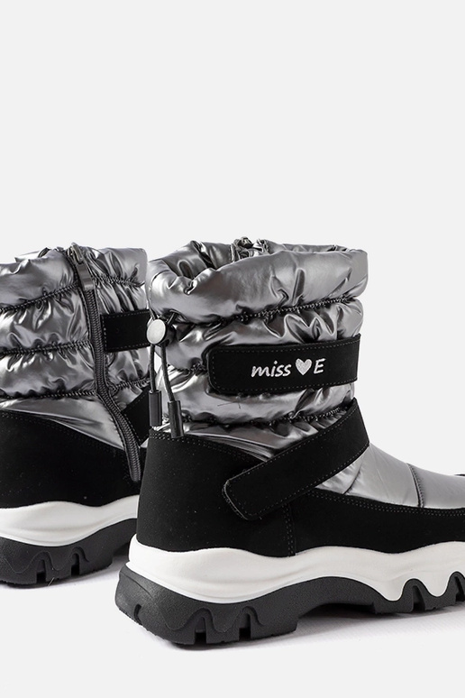 Botas de nieve para niñas negras y...