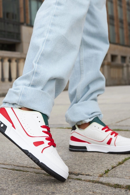 Zapatos Archie rojos y blancos con...