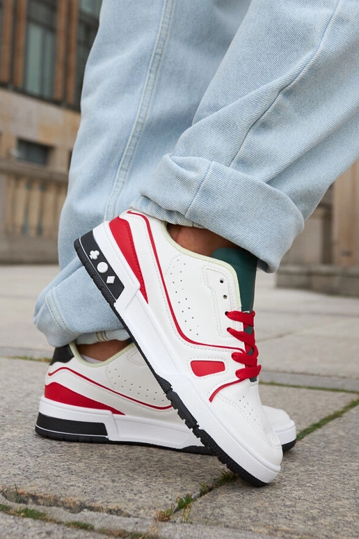 Zapatos Archie rojos y blancos con...