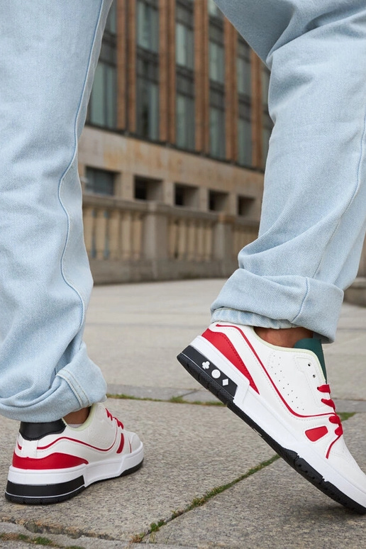 Zapatos Archie rojos y blancos con...