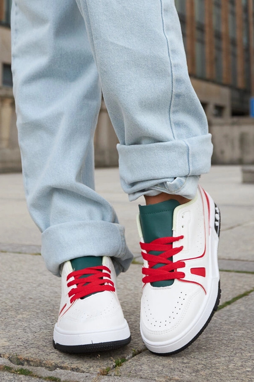 Zapatos Archie rojos y blancos con...