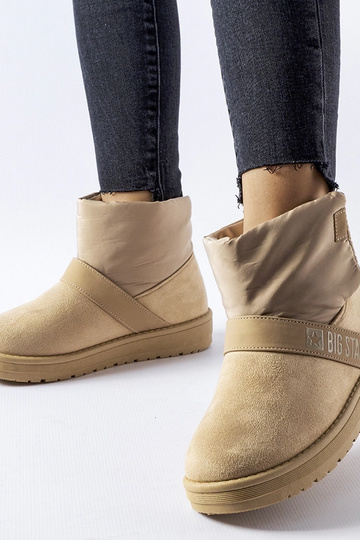 Botines sand color y negros de ante sintético "Big Star MM274322" 2