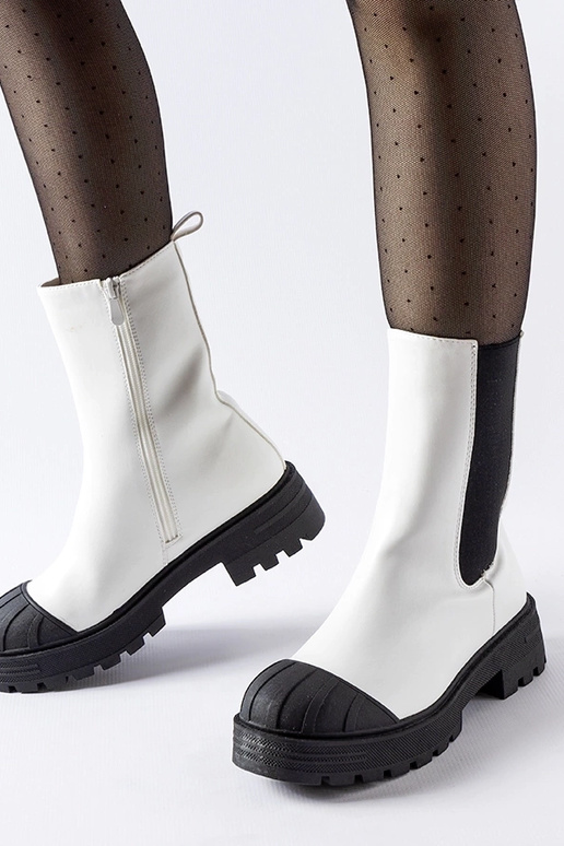 Botines clásicos de invierno blancos,...