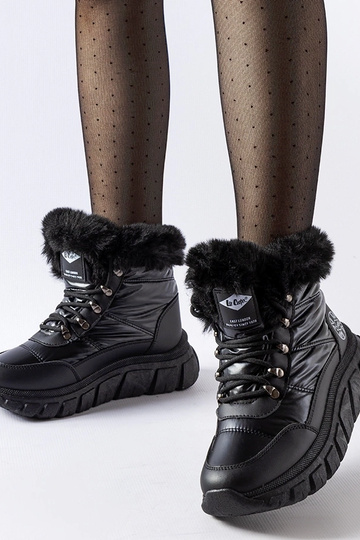 Botas de invierno negras,...