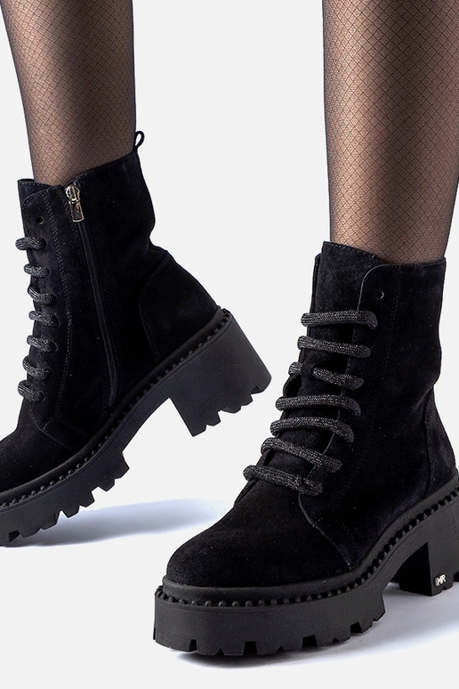 Botas de trekking de invierno negras...