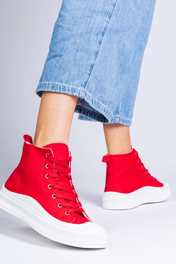 Zapatos altos rojos con... 2