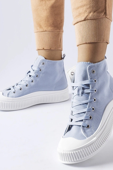 Zapatos altos azules con...