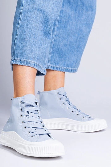 Zapatos altos azules con... 2