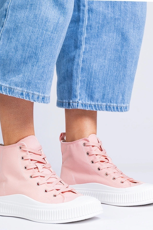 Zapatos altos rosas con plataforma,... Zapatos altos rosas con plataforma,...