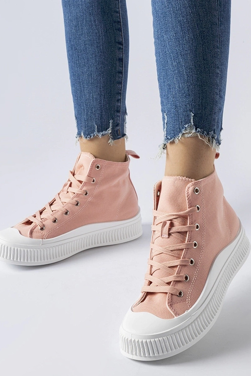 Zapatos altos rosas con plataforma,... Zapatos altos rosas con plataforma,...