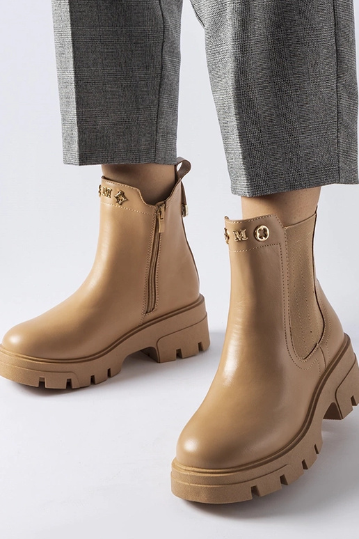 Botines decorativos aislantes beige...