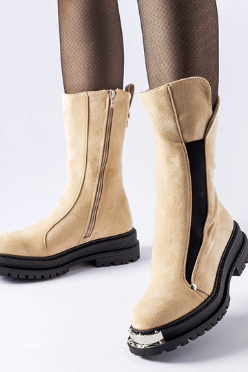 Botines beige aislantes con...