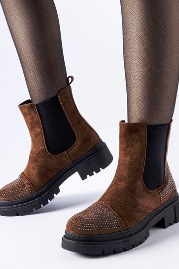 Botines marrones con...