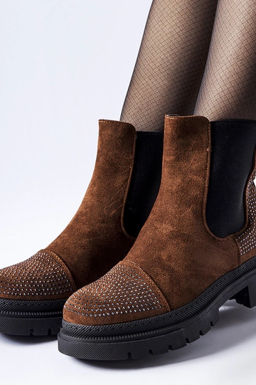 Botines marrones con... 2